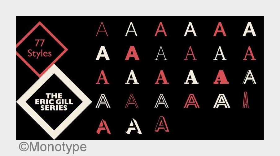 Die neue Eric Gill-Serie (Bildquelle: Monotype)