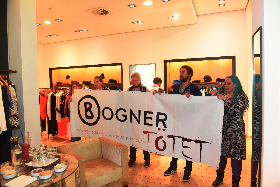 Bundesweite Anti-Pelz-Kampagne gegen Bogner startet mit 