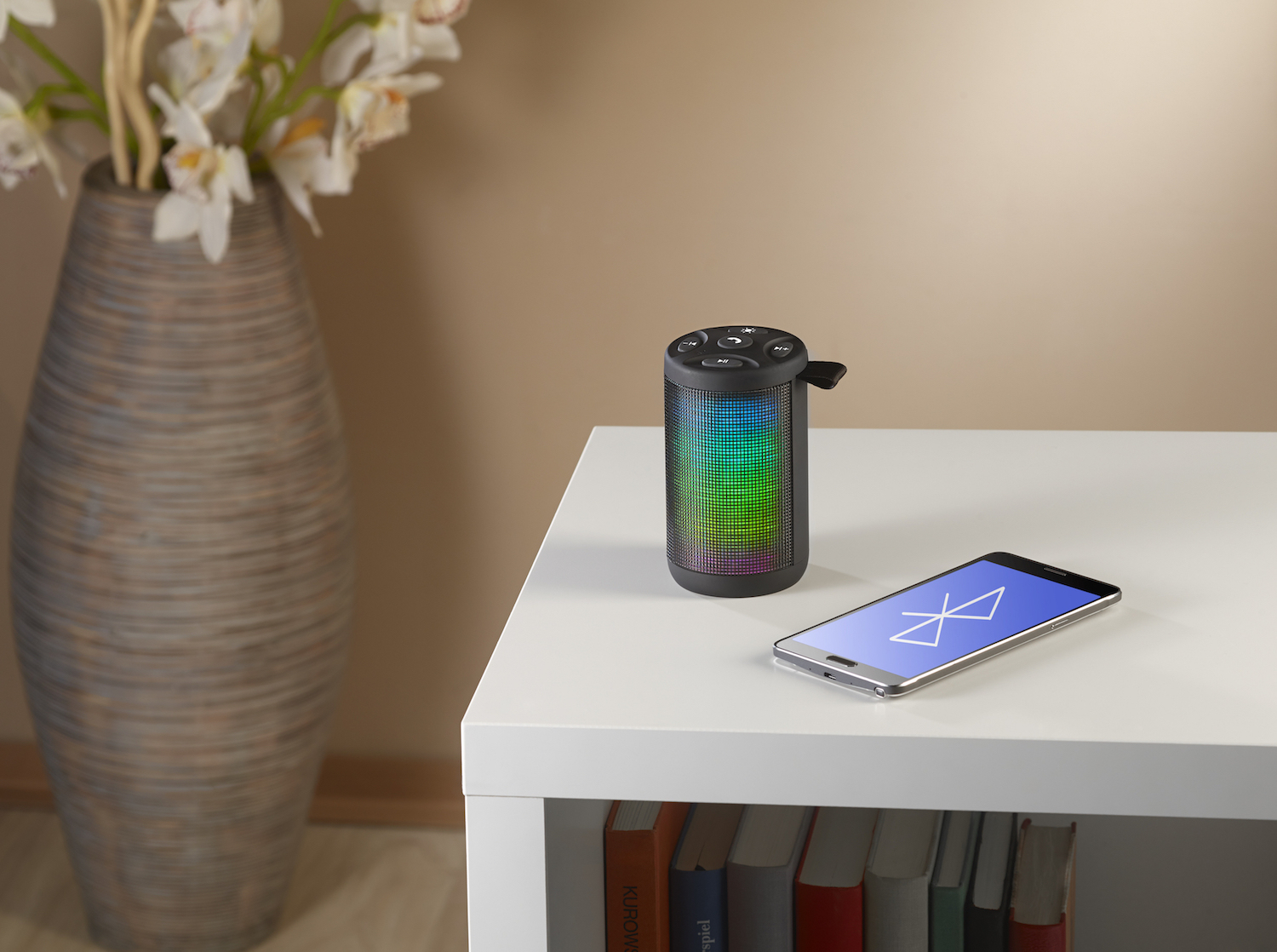 Bluetooth-Lautsprecher mit Lichtimpulsen