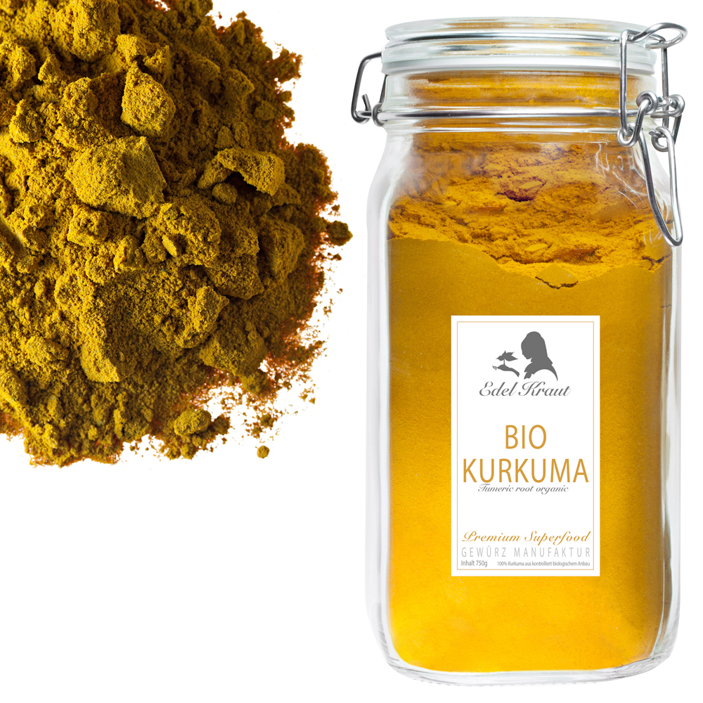 BIO Kurkuma Wurzel im Premium Vorratsglas BIO Kurkuma Wurzel im Premium Vorratsglas