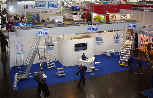 Am Krause-Stand fanden interessante Gespräche statt.