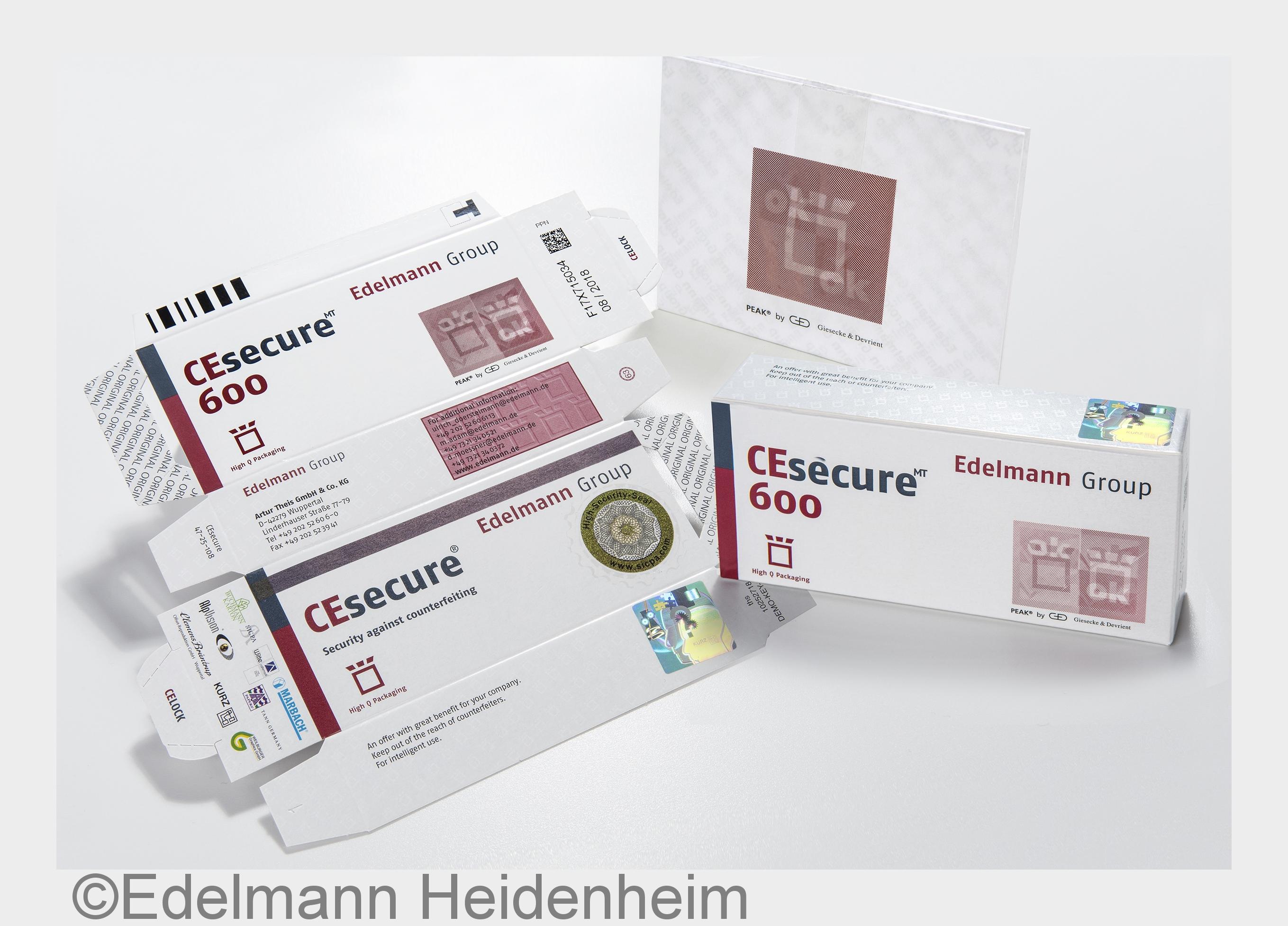 Mit PEAK steht ein dreidimensionales Sicherheitsmerkmal zur Verfügung. (Bildquelle: Edelmann Heidenh Mit PEAK steht ein dreidimensionales Sicherheitsmerkmal zur Verfügung. (Bildquelle: Edelmann Heidenh