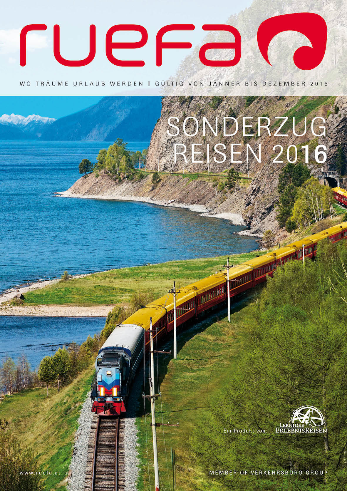Ruefa-Katalog mit den besten Bahnreisen 2016 Ruefa-Katalog mit den besten Bahnreisen 2016