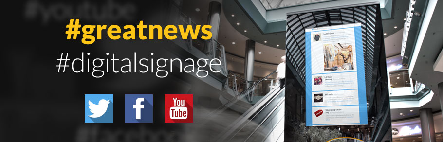 Digital Signage mit Social Media Integration Digital Signage mit Social Media Integration