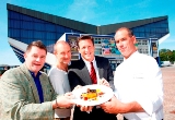 Foto:Georg Lukas - A. Schappei, Peter Lohmeyer, Christian Keller, Kirberg-Küchenchef Mark Deitelhoff