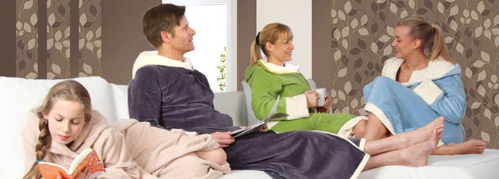 Farbige Wellnessmäntel für das Chackra