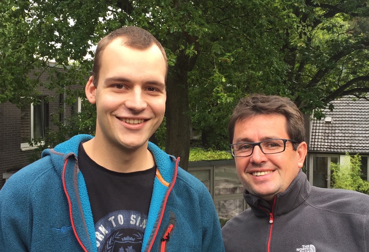 Thomas Sablotny (r.) und Jens Pauschert, Inhaber von hoch³?Klassenfahrten und Gruppenprogramme