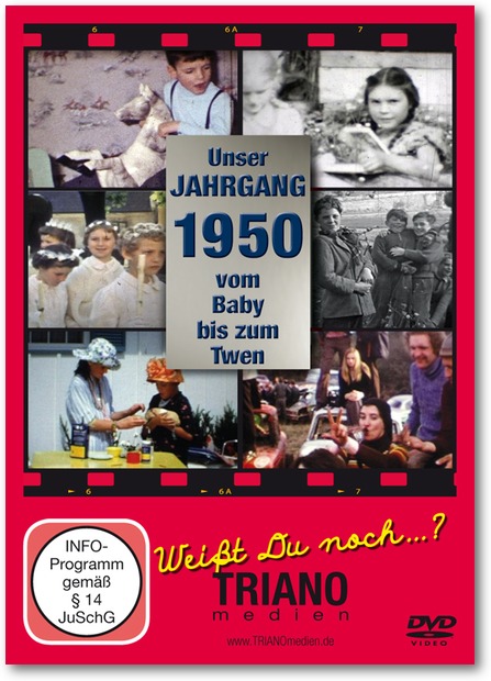 Als ein Beispiel: Die Kindheits- & Jugend-Zeitreise per DVD für den Jahrgang 1950 von TRIANOmedien Als ein Beispiel: Die Kindheits- & Jugend-Zeitreise per DVD für den Jahrgang 1950 von TRIANOmedien