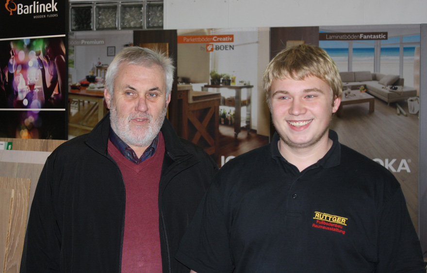 Rudolf Rüttger (Geschäftsführer Rüttger Fußbodenbau GmbH) und Christian Kohr.  Foto: Rüttger GmbH