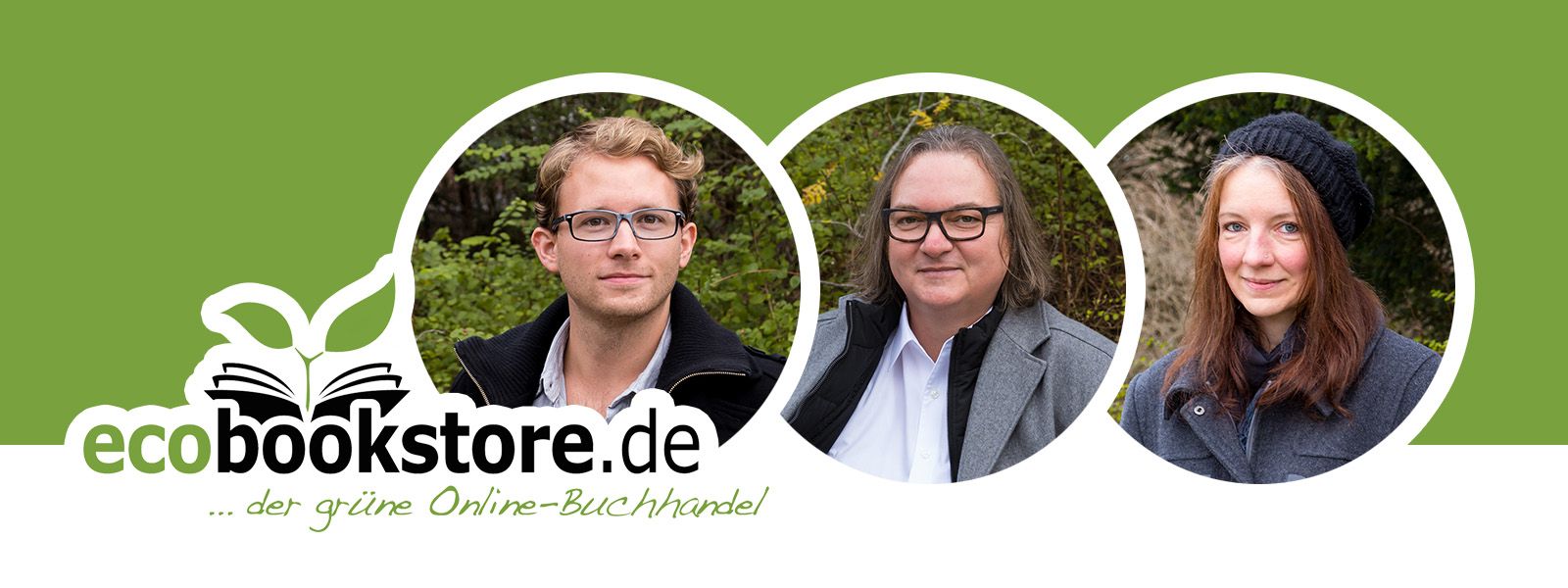 Ecobookstore Gründer Markus Danieli (in der Mitte) mit seinem Team Ecobookstore Gründer Markus Danieli (in der Mitte) mit seinem Team