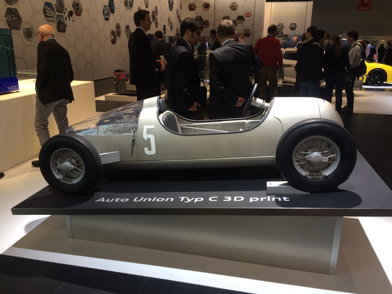 Rennwagen Typ C von Auto Union als Replik im Maßstab 1:2 aus dem Metall-3D-Drucker.