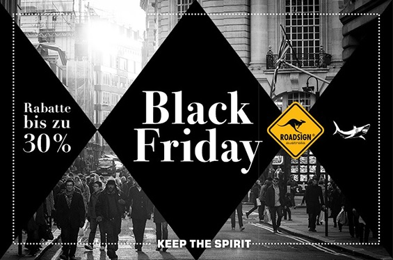BLACK FRIDAY im DWON UNDER Style - ROADSIGN australia 2015