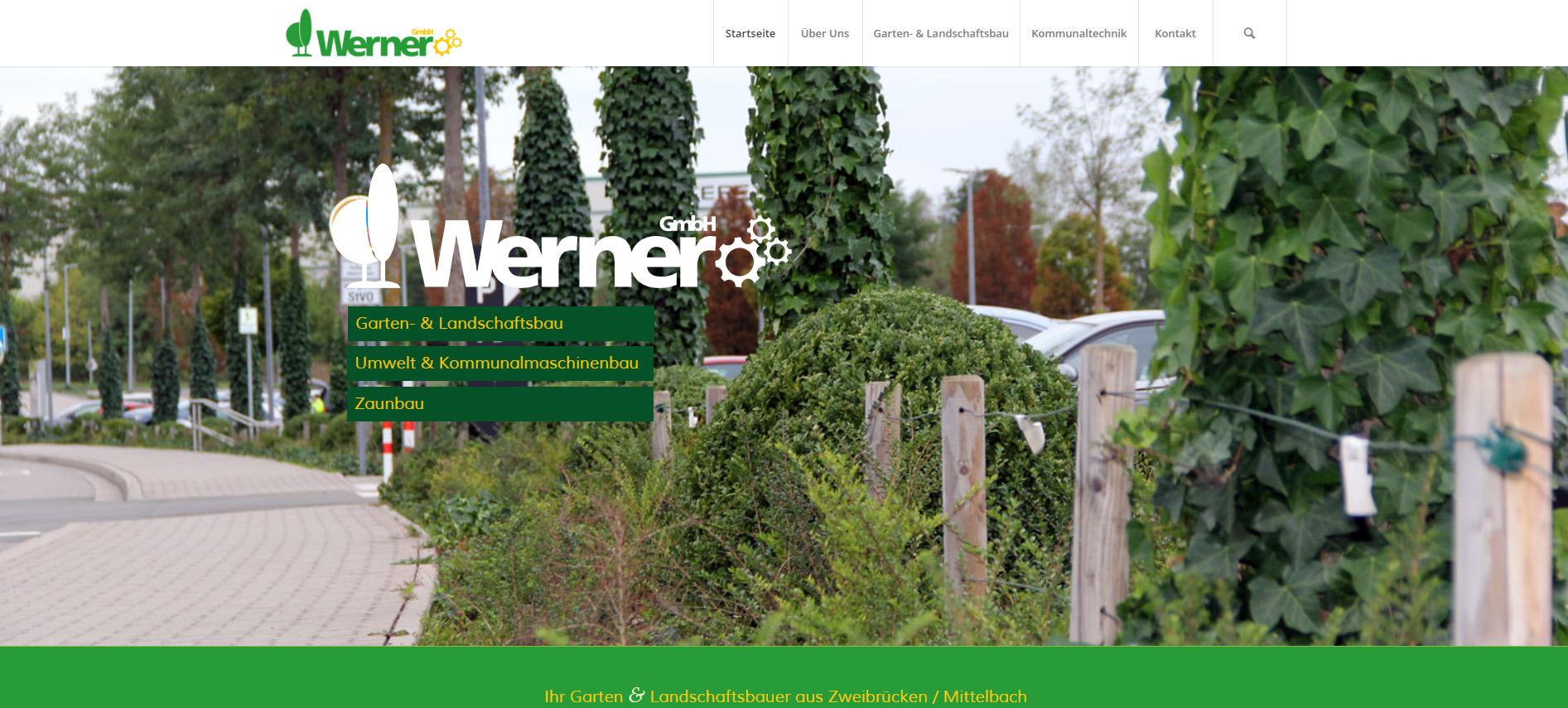 Internetauftritt der Firma Werner GmbH aus Zweibrücken / Mittelbach Internetauftritt der Firma Werner GmbH aus Zweibrücken / Mittelbach