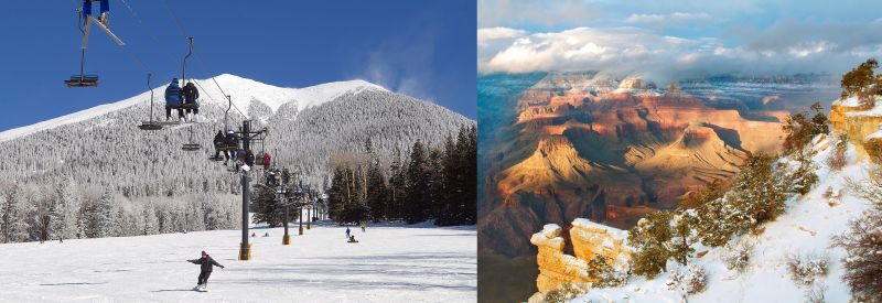 Die exzellenten Skigebiete in Arizona sind Kennern längst ein Begriff Die exzellenten Skigebiete in Arizona sind Kennern längst ein Begriff