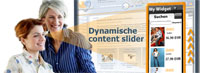 Die bewegten Bilder des Dynamic Slider erregen die Aufmerksamkeit potentieller Kunden.