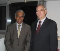 DNV Country Manager Jörg Langkabel begrüßte Prof. Dr. Mojib Latif in den Räumlichkeiten der DNV Acad