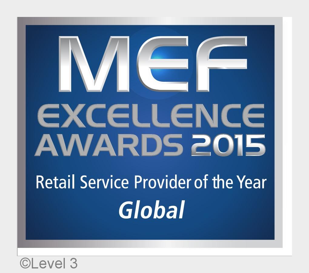 MEF Service Provider of the Year (Bildquelle: Level 3)