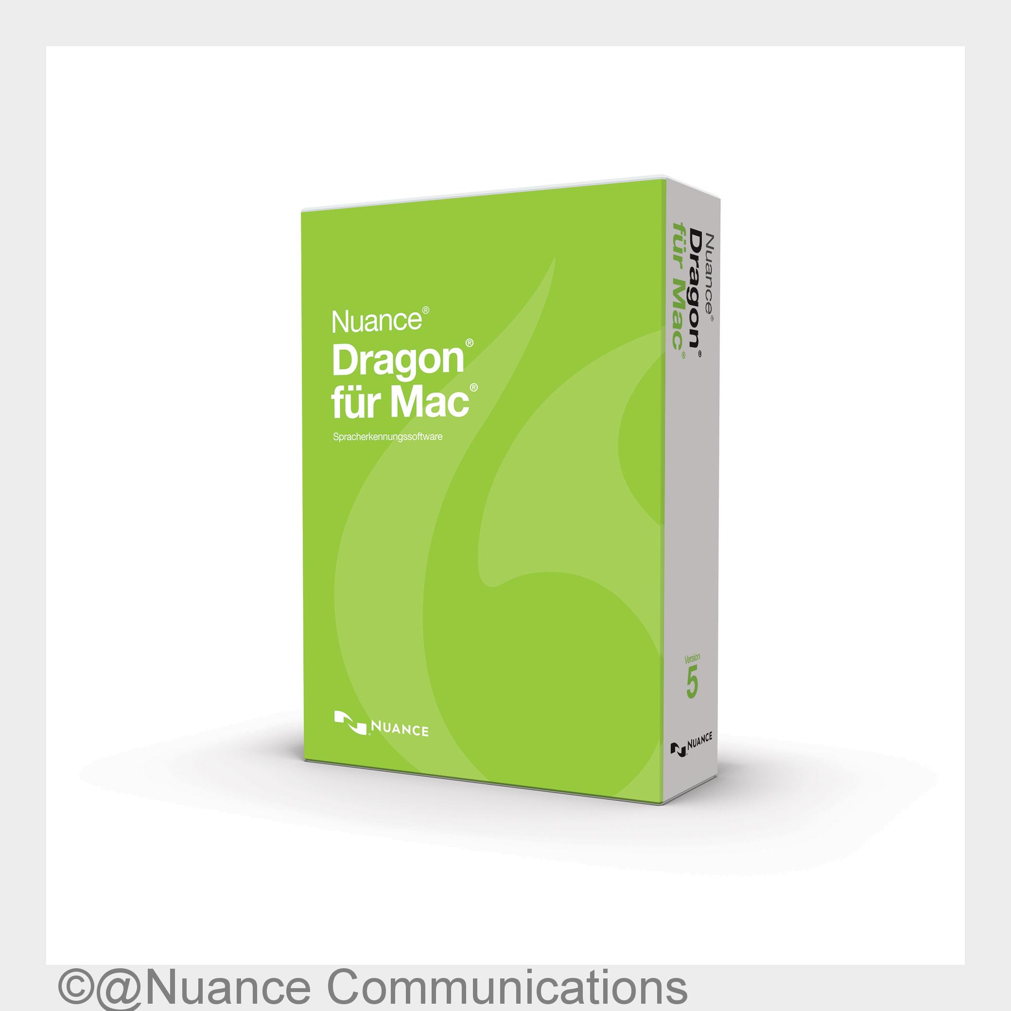 Dragon für Mac 5 (Bildquelle: @Nuance Communications) Dragon für Mac 5 (Bildquelle: @Nuance Communications)