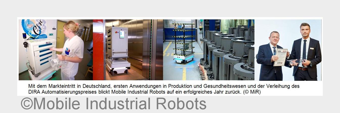 MiR 2015: Markteintritt in Deutschland und erste Anwendungen in Produktion und Gesundheitswesen (Bil