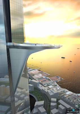Mit knappüber 1.000 Metern Höhe wird der?Kingdom Tower?in Jeddah der höchste Turm der Welt Mit knappüber 1.000 Metern Höhe wird der?Kingdom Tower?in Jeddah der höchste Turm der Welt