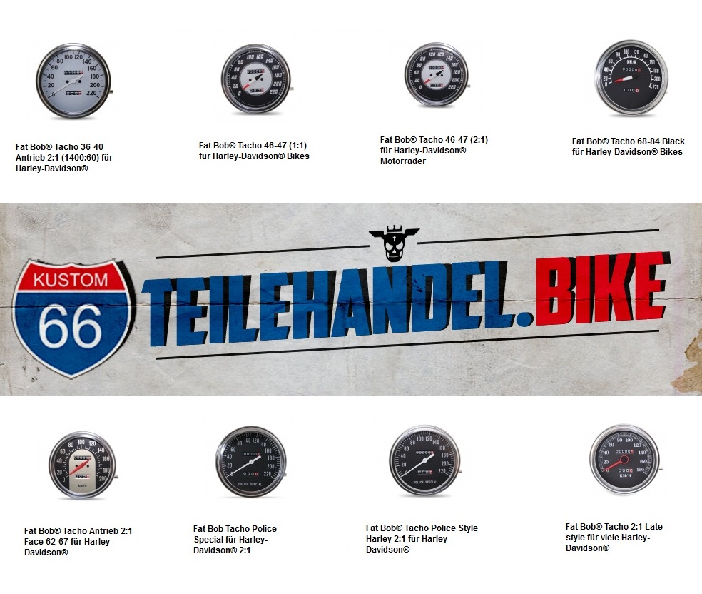 KUSTOM66 - Tachometer und Speedos für Dein Bike KUSTOM66 - Tachometer und Speedos für Dein Bike