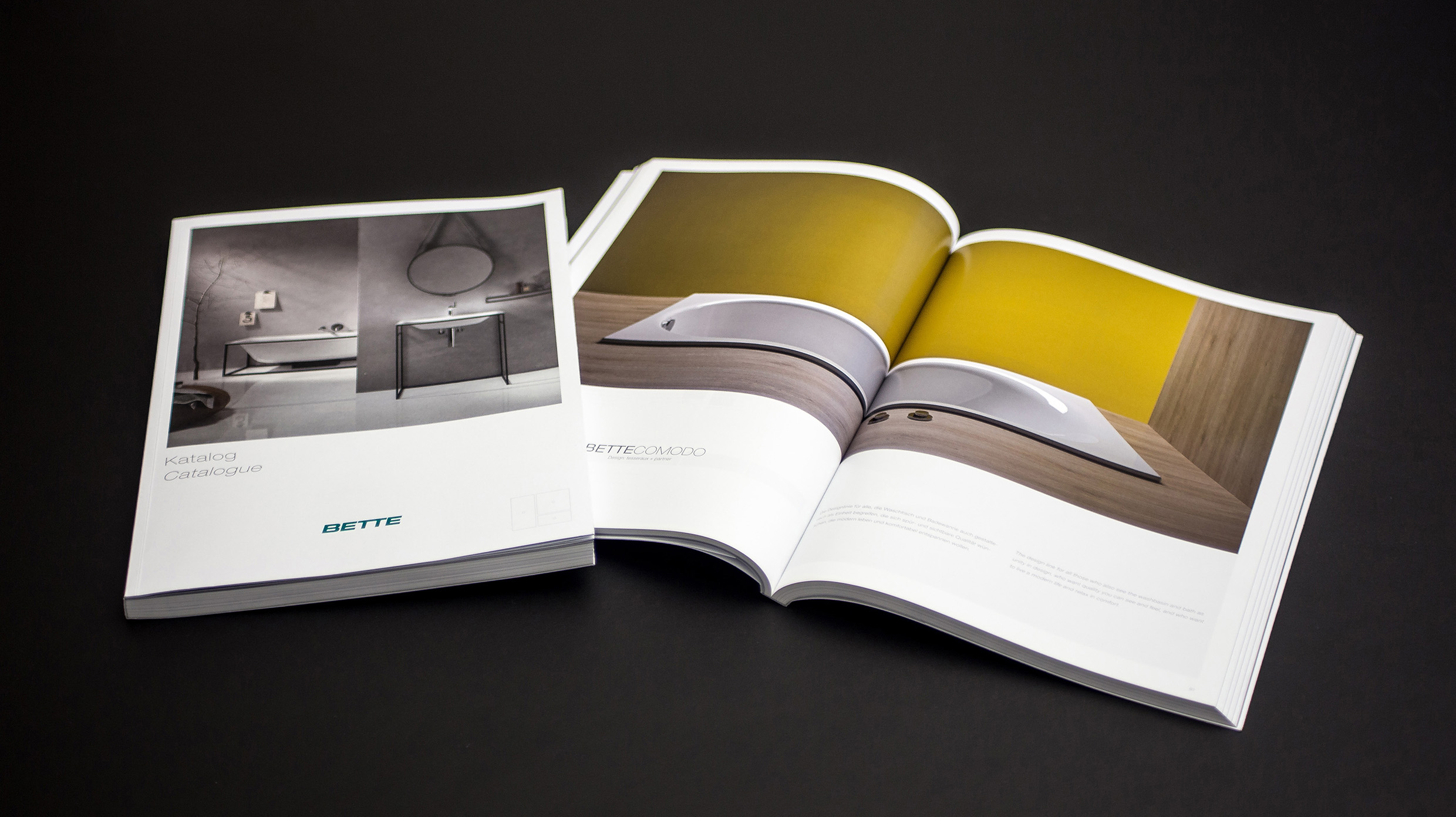 Der neue Gesamtkatalog von Bette wurdeüberarbeitet und neu aufgelegt. Der neue Gesamtkatalog von Bette wurdeüberarbeitet und neu aufgelegt.