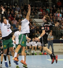 (Foto: hl-studios, Erlangen): HC Erlangen gewinnt gegen Minden: Nikolai Link mit 7 Treffern