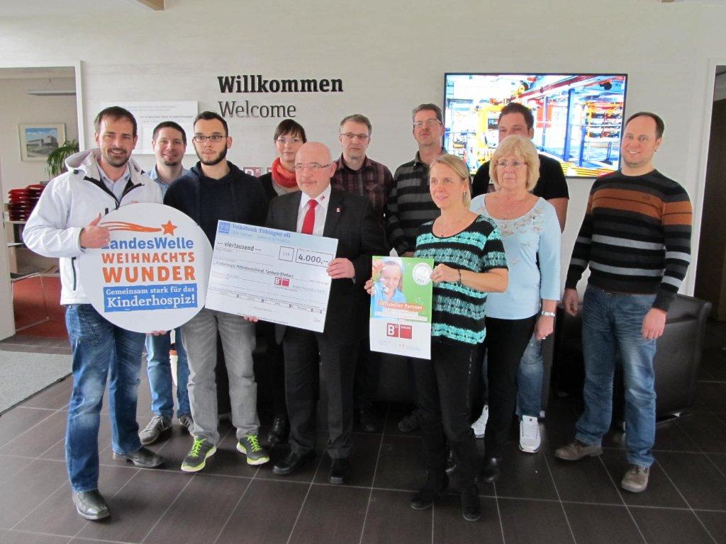 Spendenscheckübergabe an das Kinderhospiz Mitteldeutschland