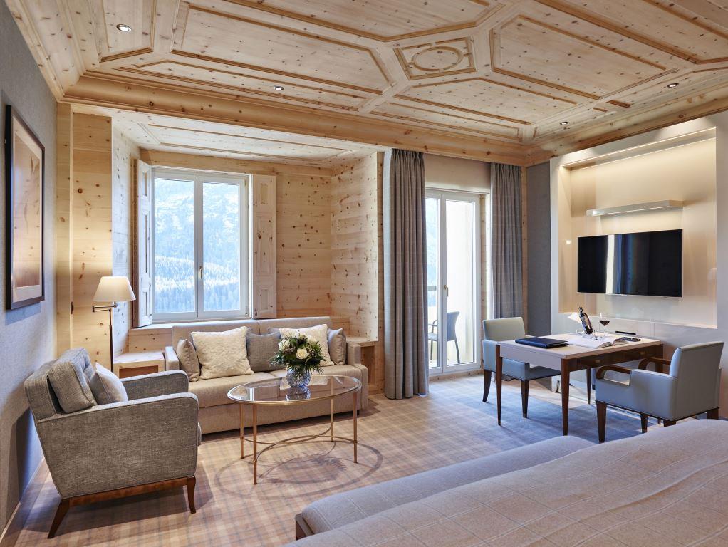 Kulm Hotel St. Moritz Junior Suite Blue Kulm Hotel St. Moritz Junior Suite Blue