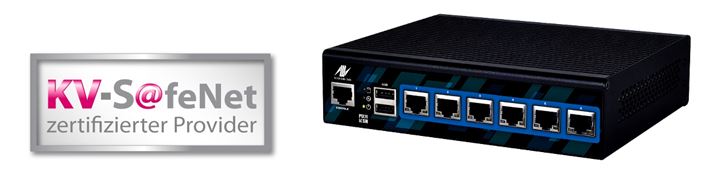 Die KV-SafeNet-Zertifizierung / Die Network Box ITP-S-68i