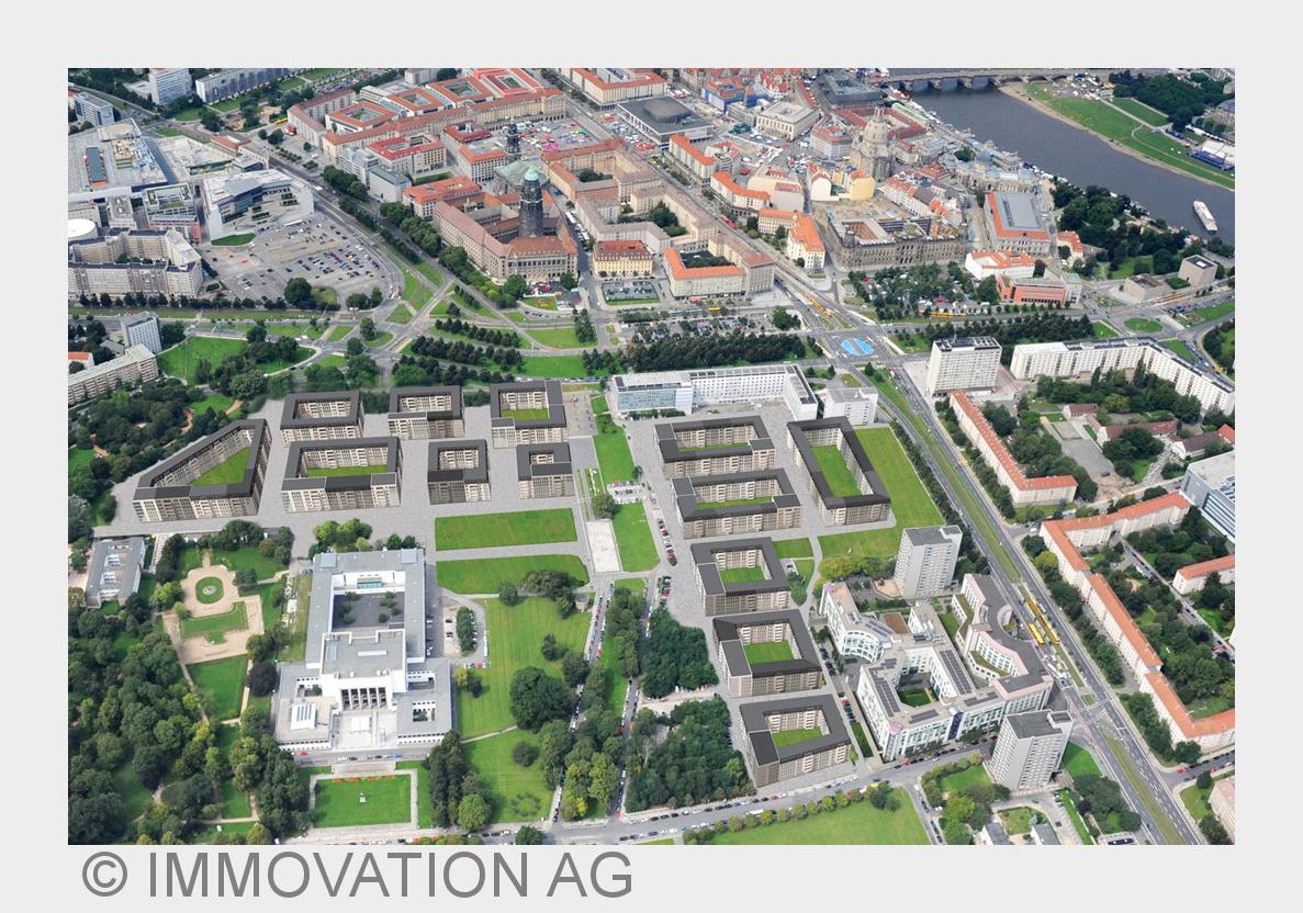 Projekt Lingner Altstadtgarten Dresden - Immokles AG plant Bau von ca. 3.000 Wohnungen (Bildquelle:© Projekt Lingner Altstadtgarten Dresden - Immokles AG plant Bau von ca. 3.000 Wohnungen (Bildquelle:©
