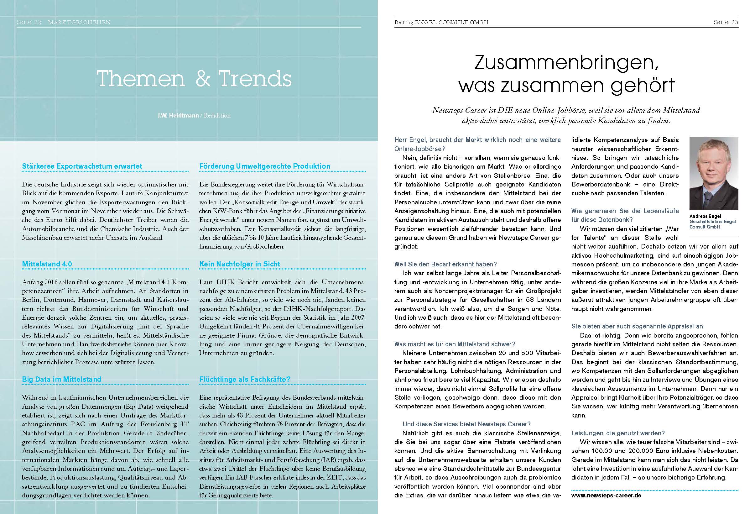 Der Starke Mittelstand. New Steps Career