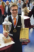 Björn Rückert, der Sieger bei den Würzburger Stadtmeisterschaften 2015 in der Kategorie Hotelfach Björn Rückert, der Sieger bei den Würzburger Stadtmeisterschaften 2015 in der Kategorie Hotelfach