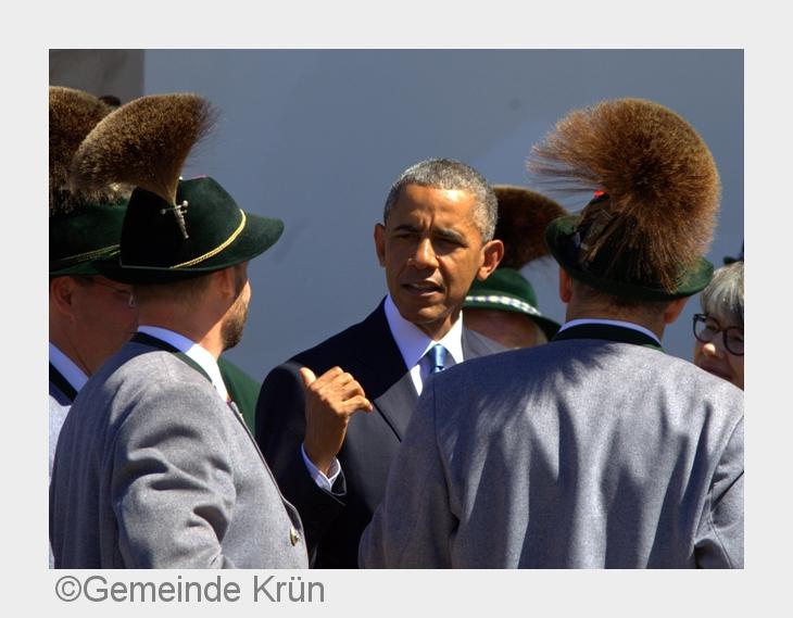 Barack Obama in Krün / Alpenwelt Karwendel (Bildquelle: Gemeinde Krün) Barack Obama in Krün / Alpenwelt Karwendel (Bildquelle: Gemeinde Krün)