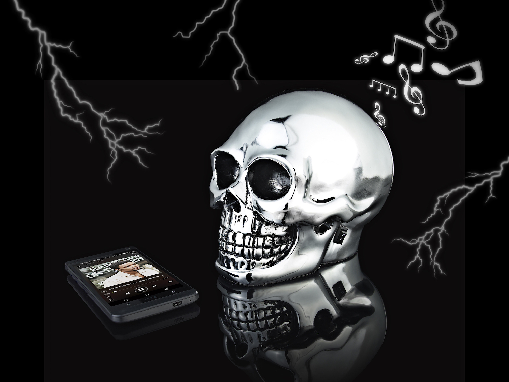 Totenkopf-Bluetooth-Lautsprecher Totenkopf-Bluetooth-Lautsprecher