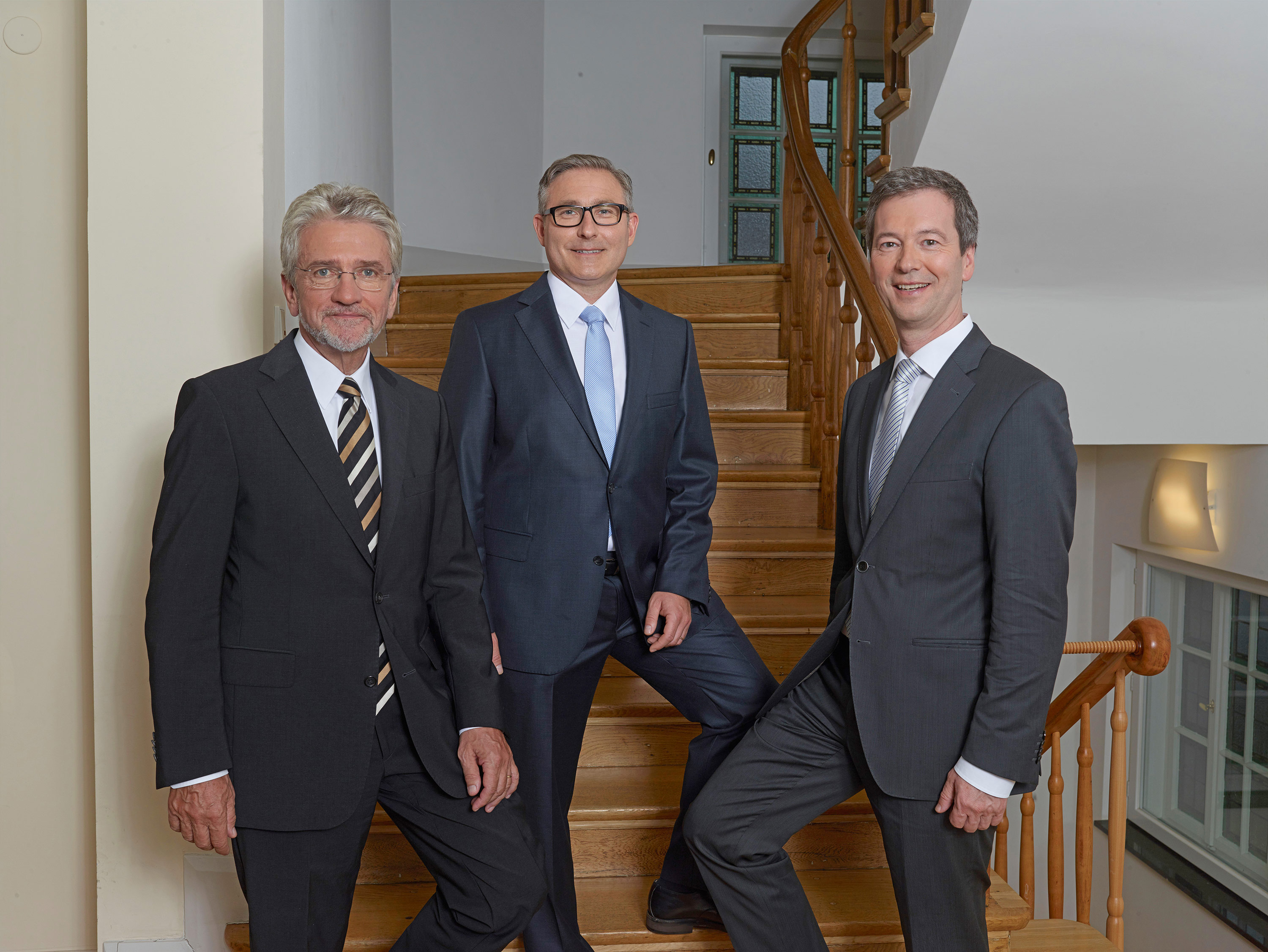 Dr. Rüdiger Oberste-Padtberg, Mark Eslamlooy und Dr. Hubert Motzet (von links nach rechts)
