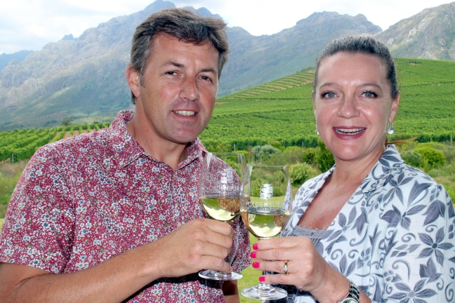 Thys Lombard und Anetha Volschenk von Oldenburg Vineyards Thys Lombard und Anetha Volschenk von Oldenburg Vineyards