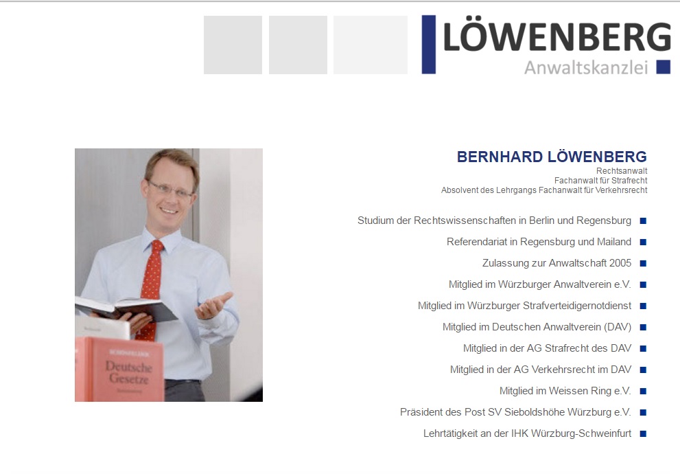 Bernhard Löwenberg - Ihr Fachanwalt für Strafrecht Bernhard Löwenberg - Ihr Fachanwalt für Strafrecht