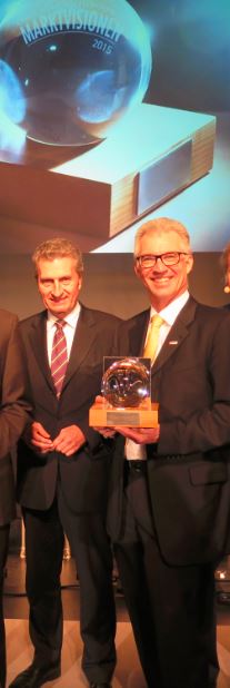 Günther H. Oettinger, EU-Kommissar und Dr. Bernd Welzel, Leiter der Geschäftsführung Westfalia Günther H. Oettinger, EU-Kommissar und Dr. Bernd Welzel, Leiter der Geschäftsführung Westfalia