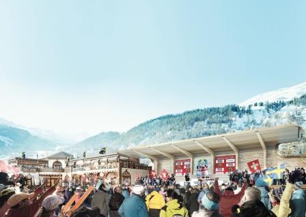 Kulm Hotel St. Moritz Illustration des Eispavillons Kulm Hotel St. Moritz Illustration des Eispavillons