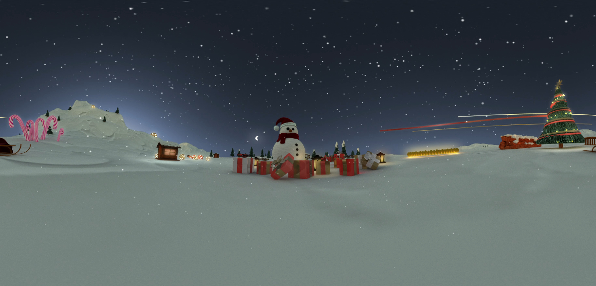 Ausschnitt aus dem 360°-Weihnachtsfilm Ausschnitt aus dem 360°-Weihnachtsfilm