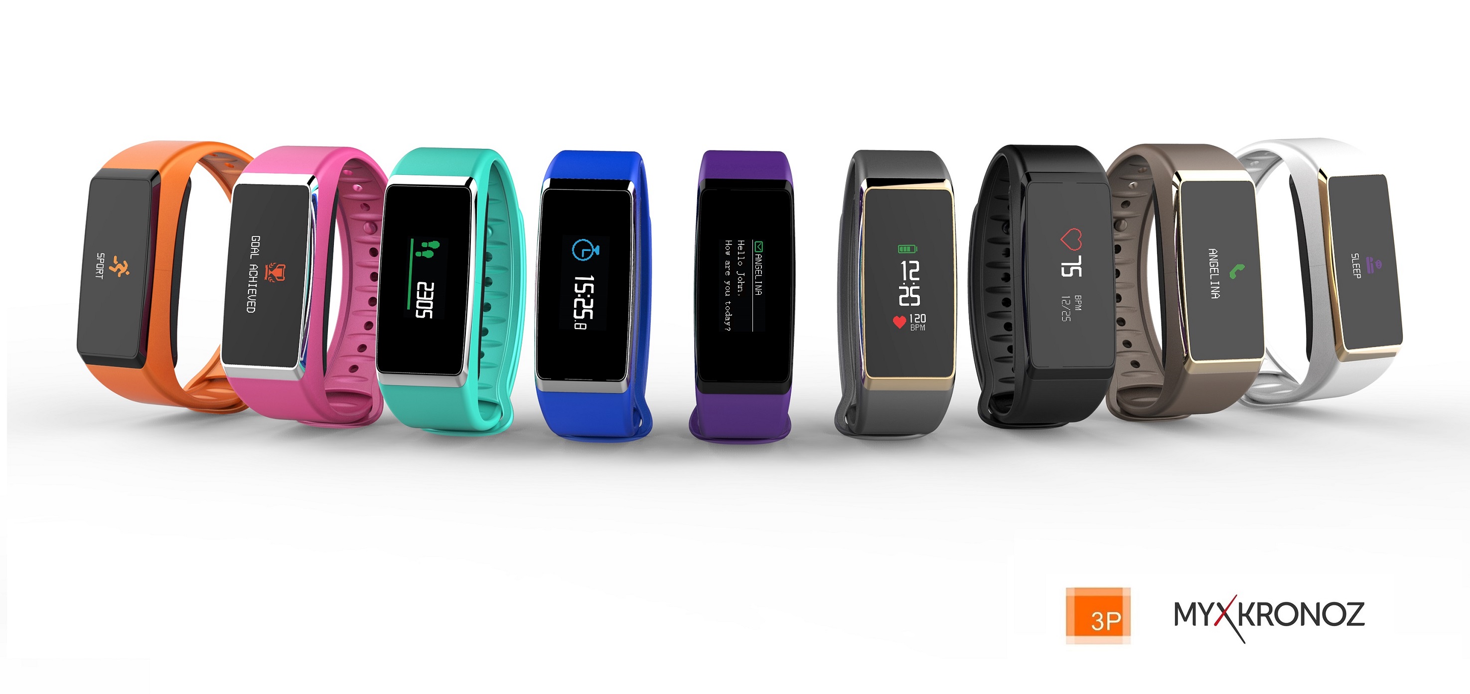 Farbenvielfalt bei der Pulsmessung. Die MyKronoz Activity Tracker ZeFit2 Pulse Farbenvielfalt bei der Pulsmessung. Die MyKronoz Activity Tracker ZeFit2 Pulse