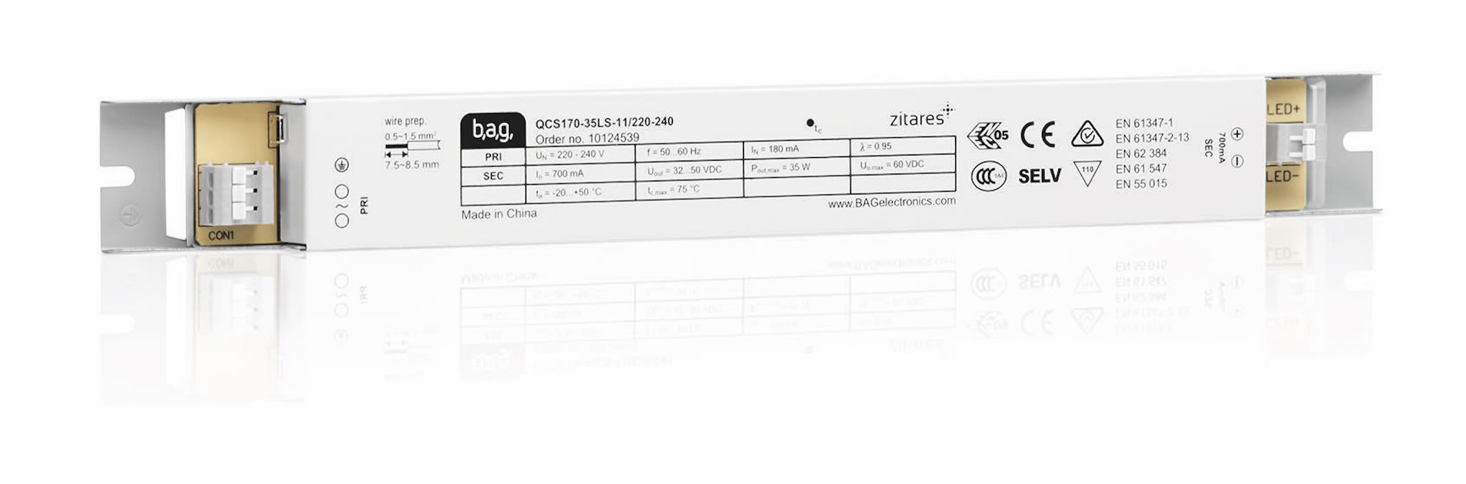 Die neuen ZITARES QCS-LS Betriebsgeräte von BAG electronics sind für Indoor-Anwendungen konzipiert. Die neuen ZITARES QCS-LS Betriebsgeräte von BAG electronics sind für Indoor-Anwendungen konzipiert.