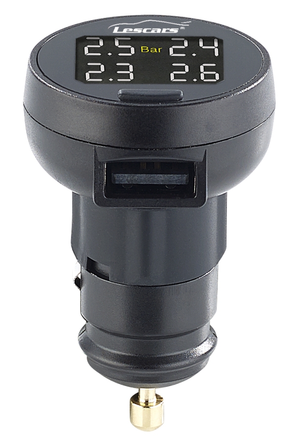 Lescars Reifendruck-Überwachungsystem m. Temperaturanzeige, 12 V, USB, www.pearl.de Lescars Reifendruck-Überwachungsystem m. Temperaturanzeige, 12 V, USB, www.pearl.de