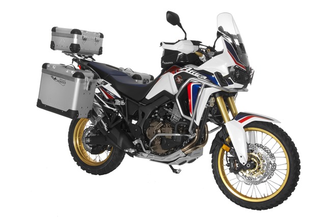 Zeitgleich mit der Premiere der neuen Africa Twin präsentierte Touratech das passende Zubehör dafür.