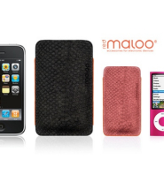 redmaloo iPod Taschen aus Lachs-Leder