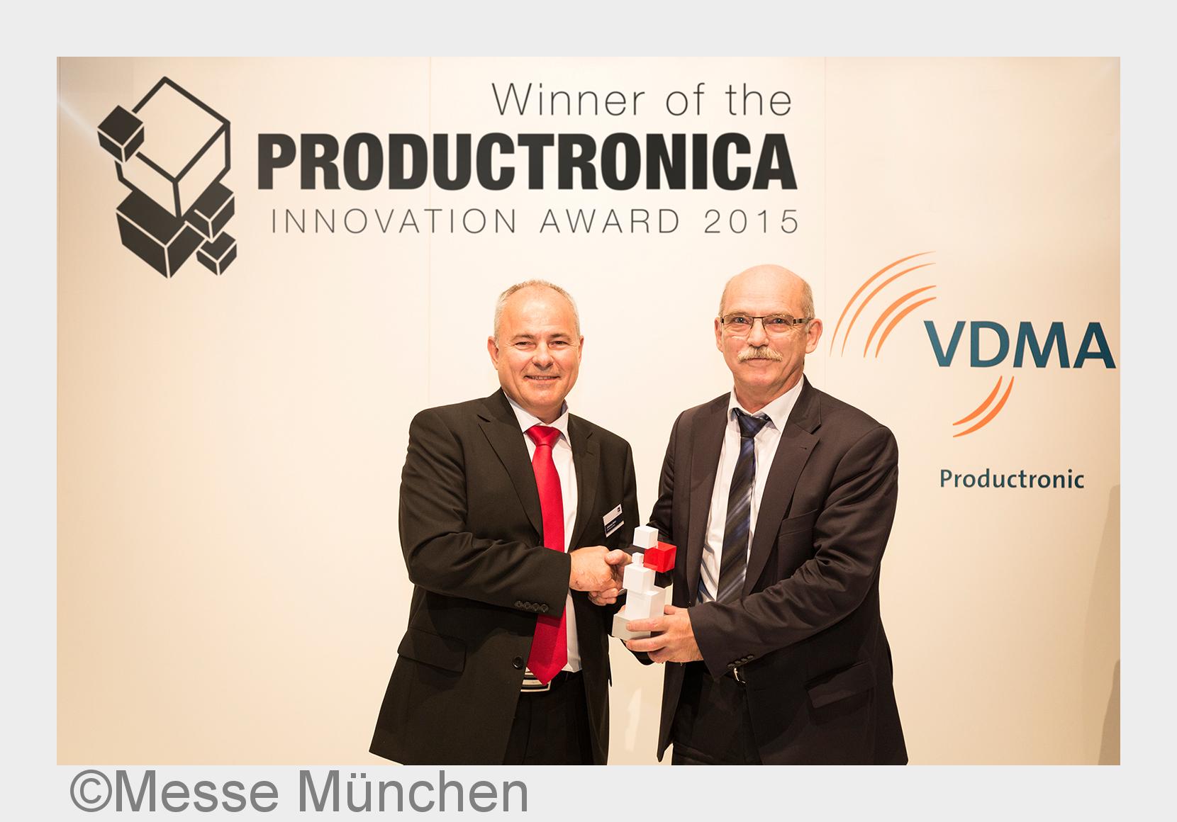 Geschäftsführer Johannes Rehm und Prof. Klaus-Dieter Lang, Fraunhofer-Institut (Bildquelle: Messe Mü