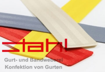 Gurtbänder von der Gurt- und Bandweberei Stahl Gurtbänder von der Gurt- und Bandweberei Stahl