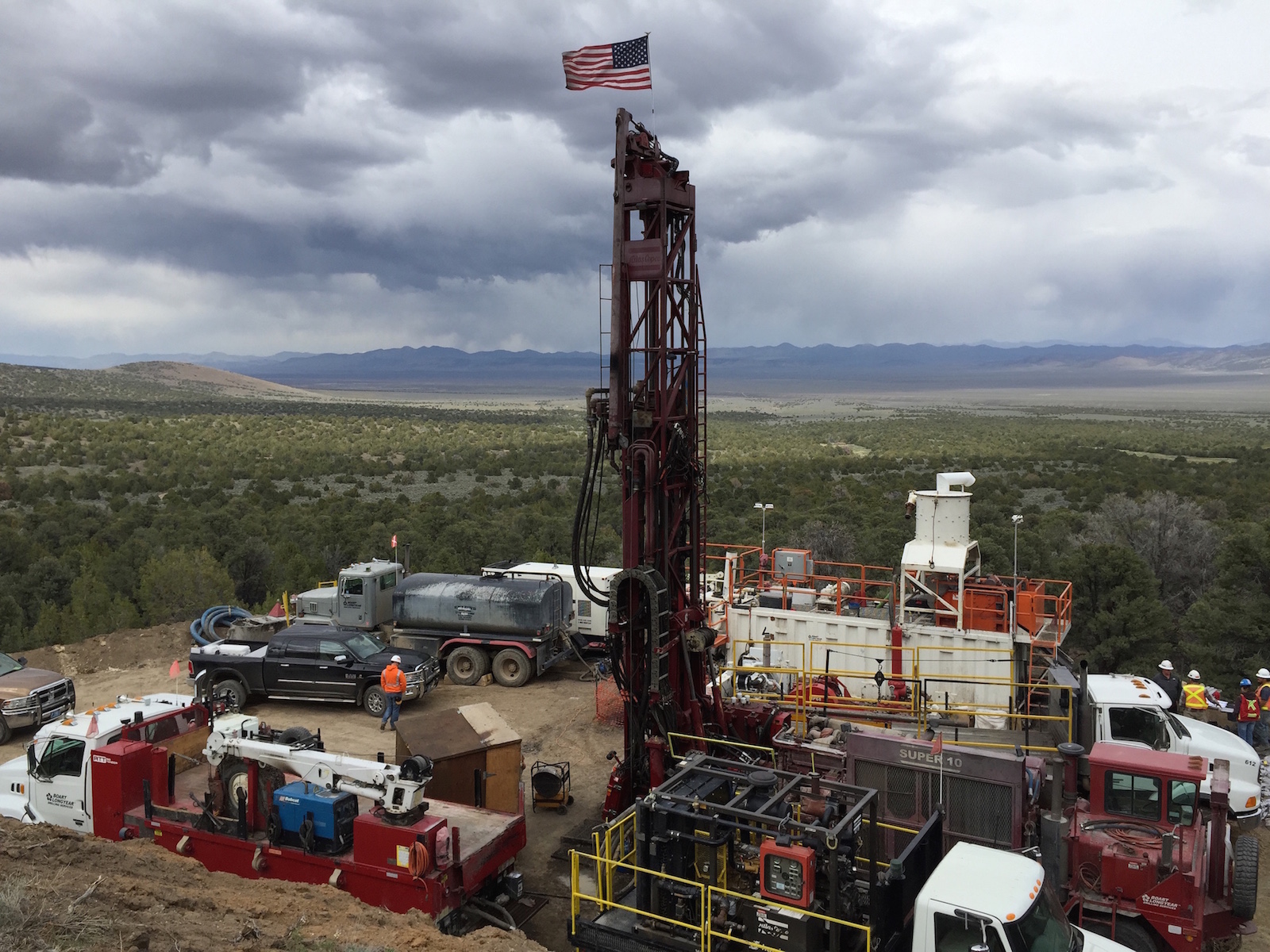 Explorationsbohrung bei Rye Patch Gold in Nevada Explorationsbohrung bei Rye Patch Gold in Nevada
