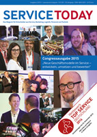 Die aktuelle Ausgabe 5/2015 der SERVICETODAY. Die aktuelle Ausgabe 5/2015 der SERVICETODAY.